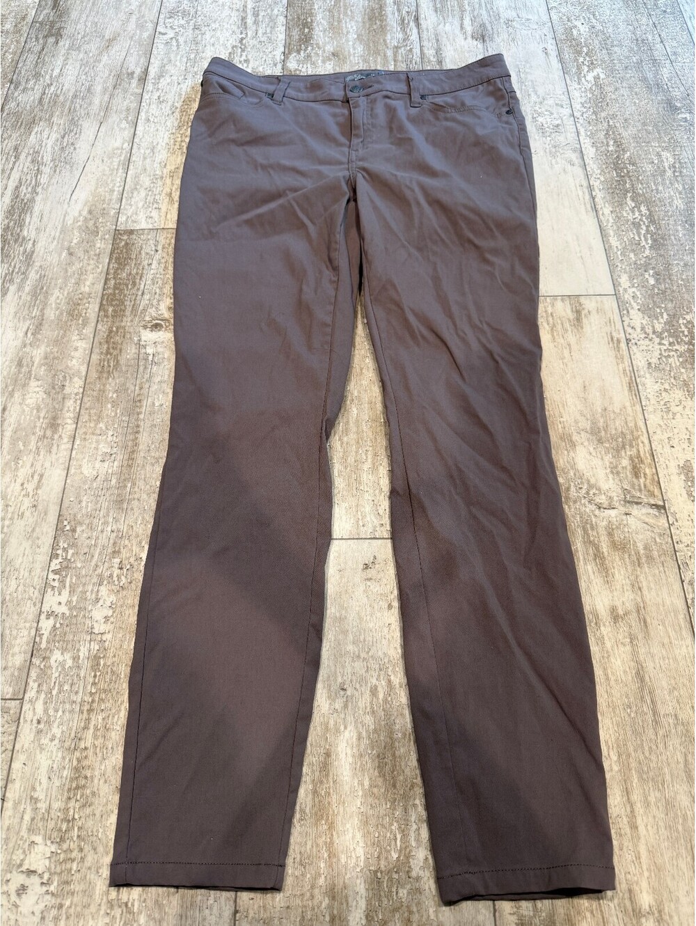 Prana Womens 14 Brown Stretch Straight Leg Pants Hiking